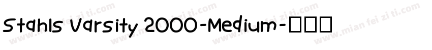 Stahls Varsity 2000-Medium字体转换
